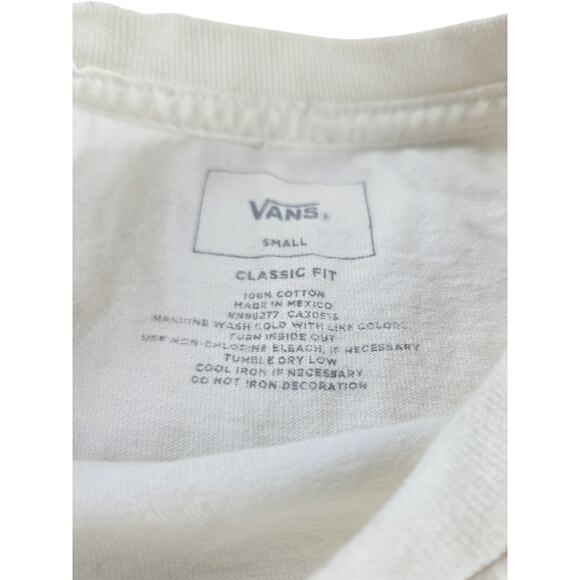 Vans | White, Long Sleeve, Checkered Shirt | Size Small - Picture 3 of 7